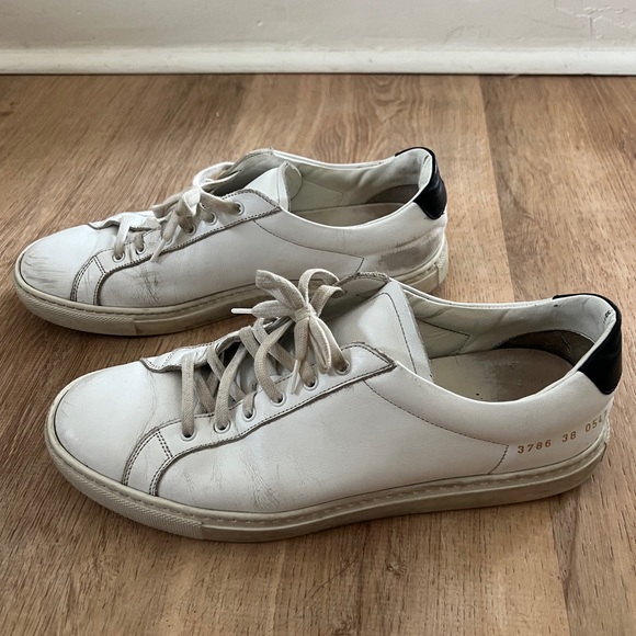 Common Projects Achilles Low White Leather Sneaker - Worn & broken in! - Picture 1 of 8